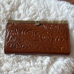 Patricia Nash Brown Leather Clutch Wallet